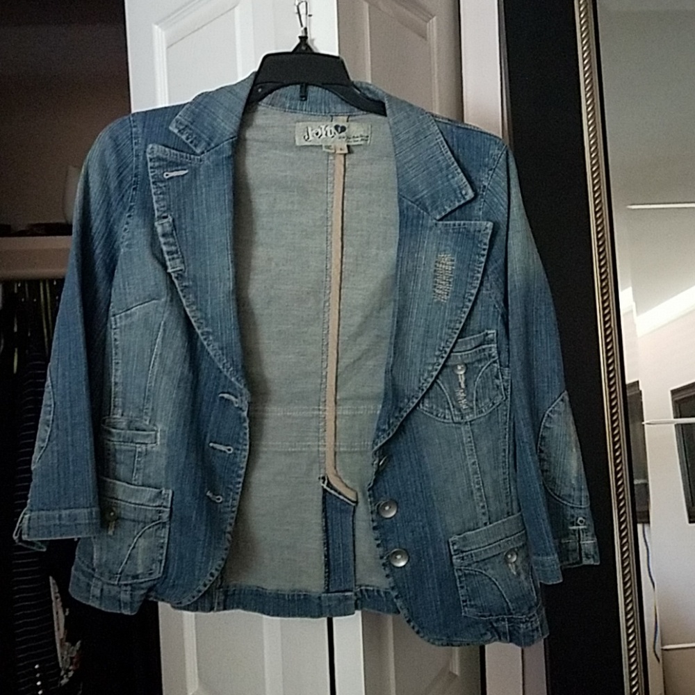 Denim blazer